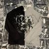 D2 American High Street Band Graphic T-Shirt Unisex Casual Basic Black Crewneck Short Sleeve