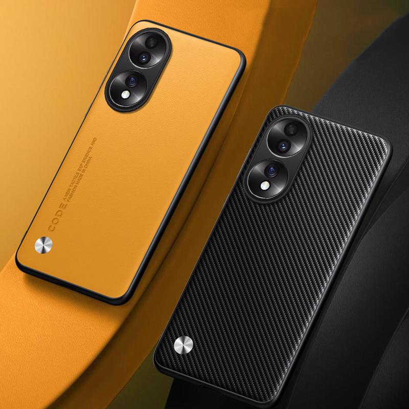 Luxury PU Leather Case For Honor 70 Honor70 Back Cover Matte TPU Silicone Shockproof Full Protection Phone Case For Honor 70 5G