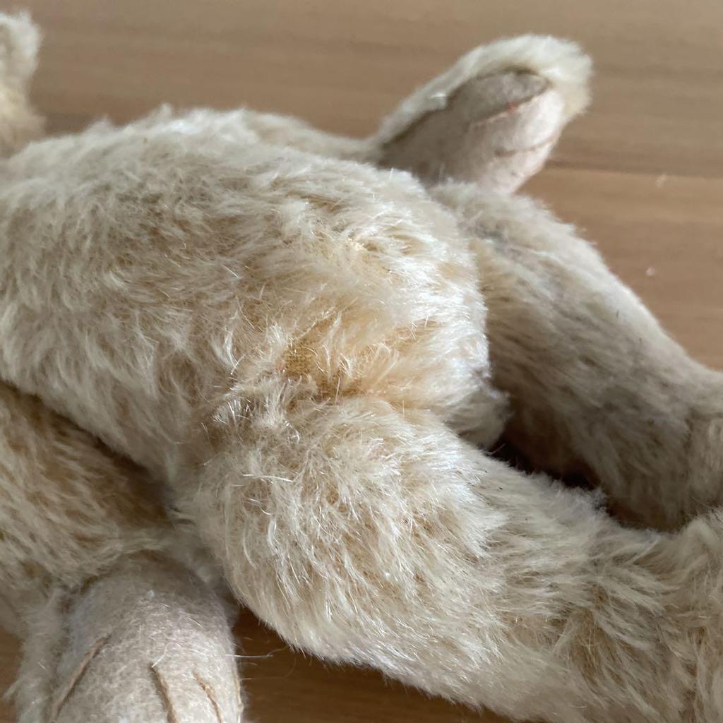 [USED] Antique Teddy Bear, Sitting Bear, Plush Toy, Beige, for Kids