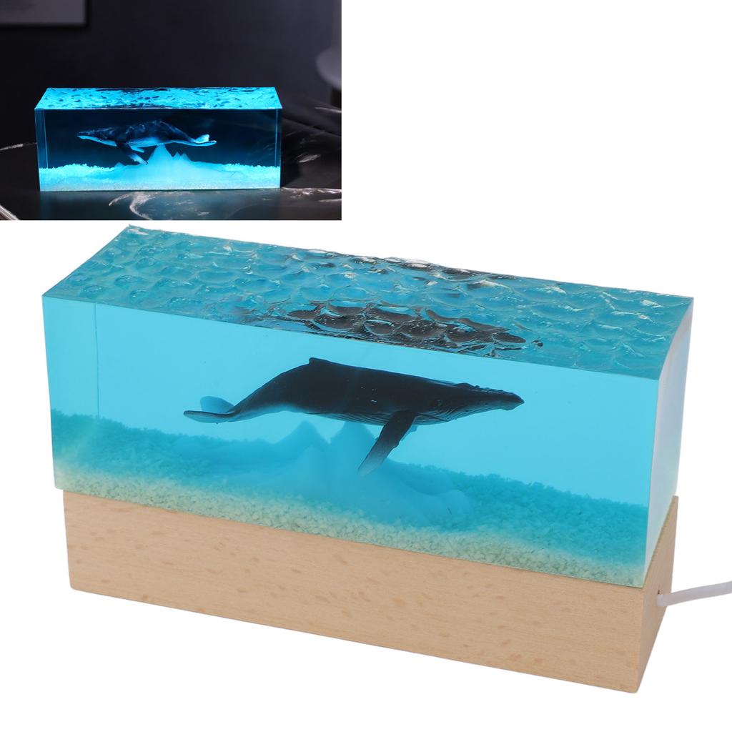 Nachtlicht Simulierte Meereslandschaft USB-betrieben Weiße Beleuchtung Mehrzweck Dekoratives Umgebungsnachtlicht