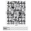 Shigaraki Collage Black and White Version Throw Blanket Cozy Napping Blanket Gift for Mom Dad