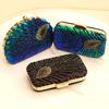Evening Bags Luxury Lady Novelty Purses for Weddings Peacock Shape Design Party Clutches Blue Clutch Bag Women