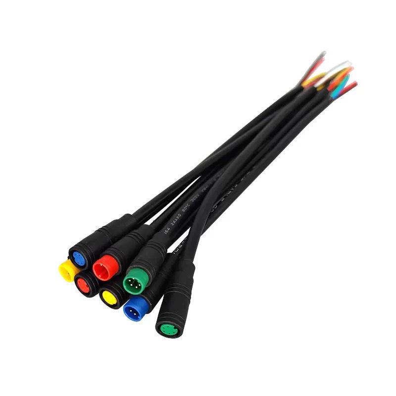 Waterproof M8 Connector for Sensor & EV Wiring: Male & Female, 2P/3P/4P/5P