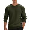 Men's Vintage Crewneck Long Sleeve Sweatshirt | Solid Color Loose Fit Casual Pullover | Retro Streetwear For Daily & Weekend Wear