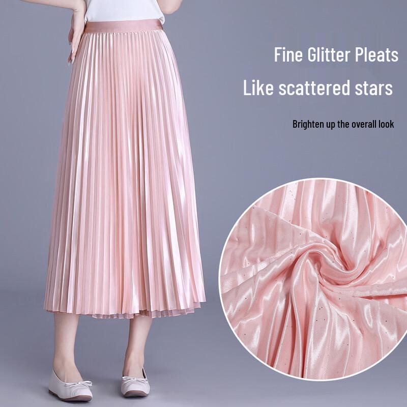 Sweet Reversible Pleated Mesh A-Line Skirt