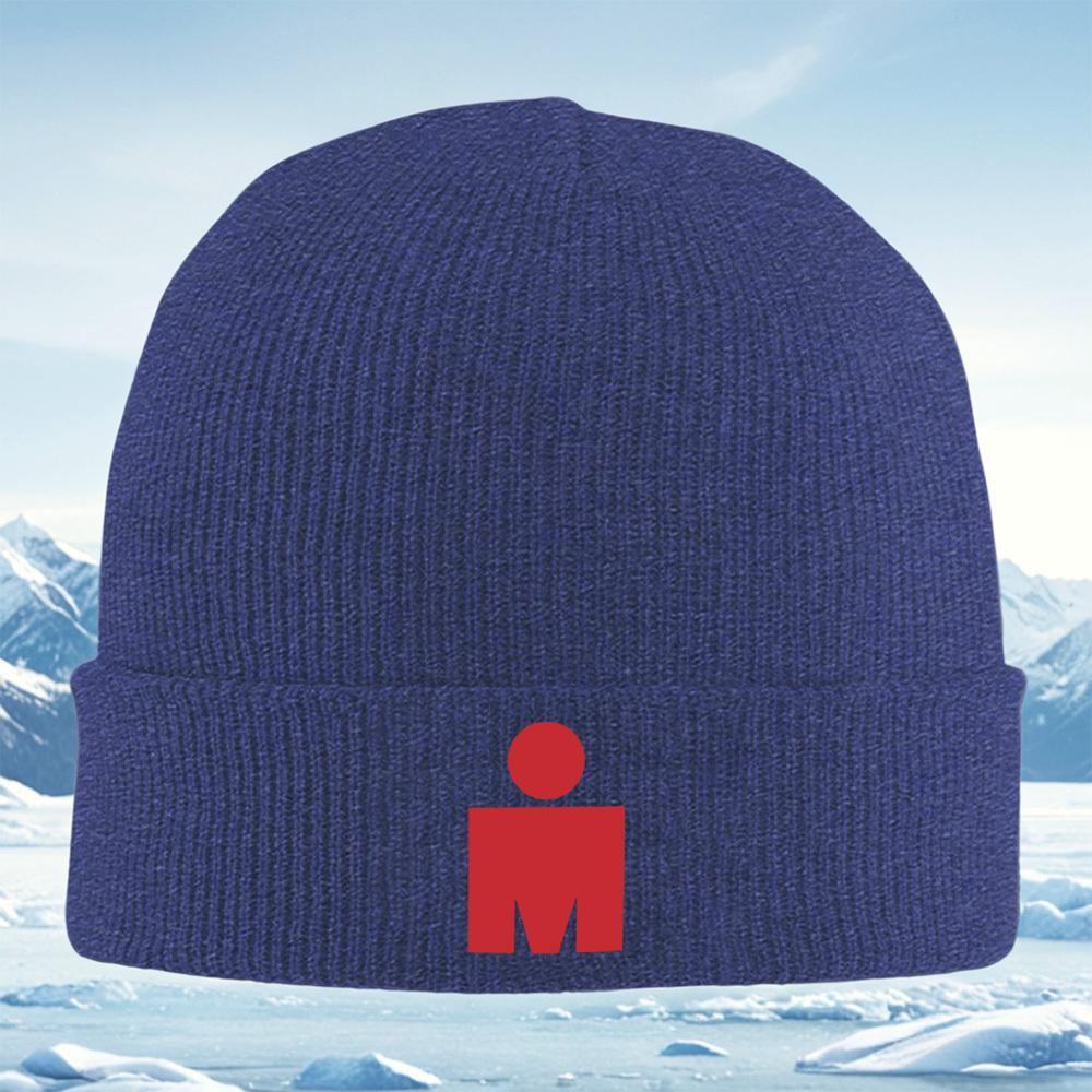 Red circle figure shape design Men Women Unisex Knitted Hat Beanie Pullover Cap Winter Thermal Warm Christmas Outdoor Cycling Hi