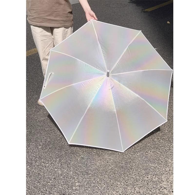 Style Korean Trendy Aurora Series Umbrella For Women Handle Long