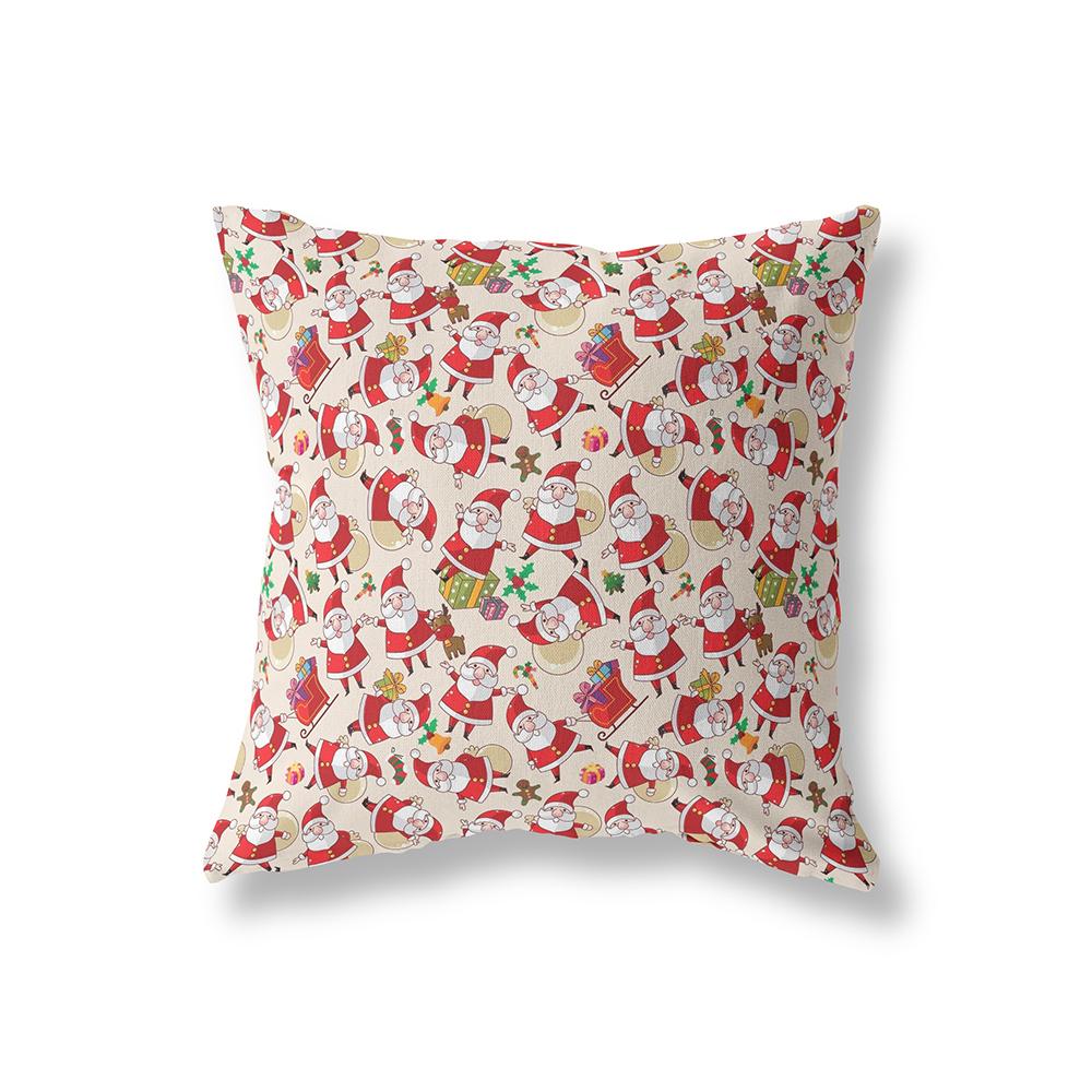 Snowflake Christmas Theme Printing Pattern Polyester Cushion Cover Home Living Room Sofa Decoration Square Pillow Pillow Cover