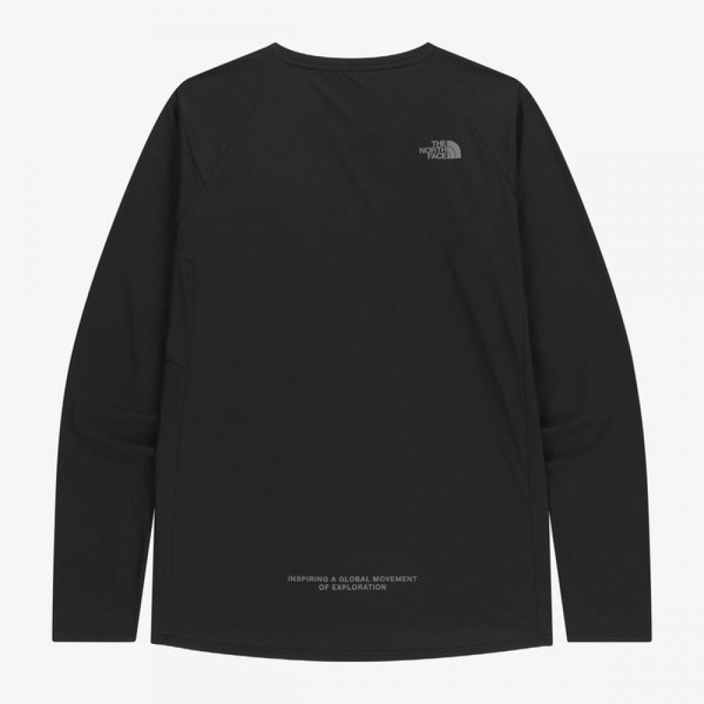 The North Face Nt7tr55j White Label Long Sleeve Round Tee Black