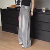 Women's 2025 High-Waist Gray Wide-Leg Jeans - New Retro Spring Style Loose Straight Pants