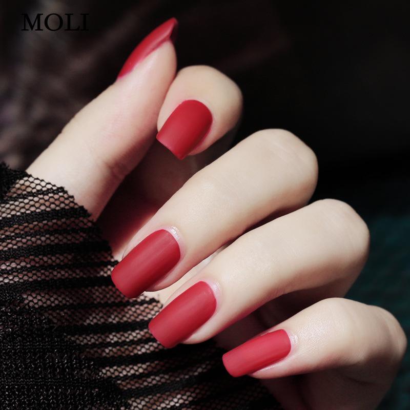 Fog Matte Nail Polish Lasting Non Peelable Scrub Colorless Transparent Bake Free Nail Enamel