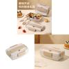 Wheat Straw Bento Box With Sealed Compartments For Adults And Office Lunches