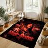 Personalized Crystal Velvet Carpet,Billie Eilish Custom Printed Name, Plush Area Rug For Home Indoor Decor