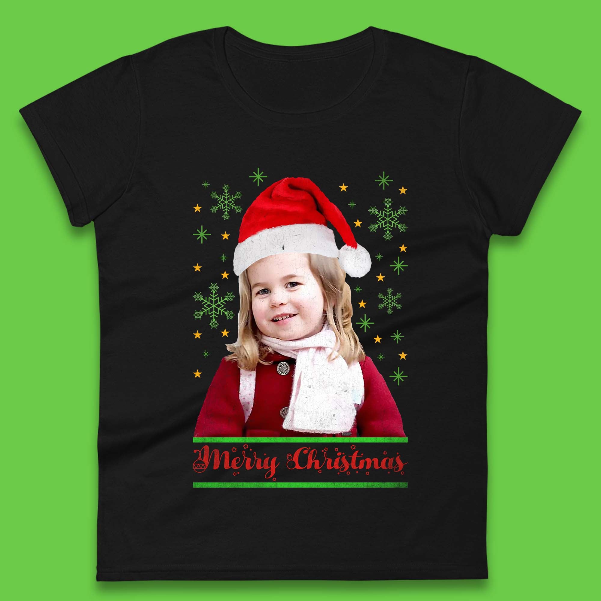 Princess Charlotte Christmas Womens T-Shirt Mens Tops Tees Unisex 3XL