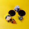 Mini Anime Figur Uzumaki Kakashi Uchiha Sasuke Itachi Kawaii Spielzeug Q Figural Auto Dekoration PVC Modell Geschenk