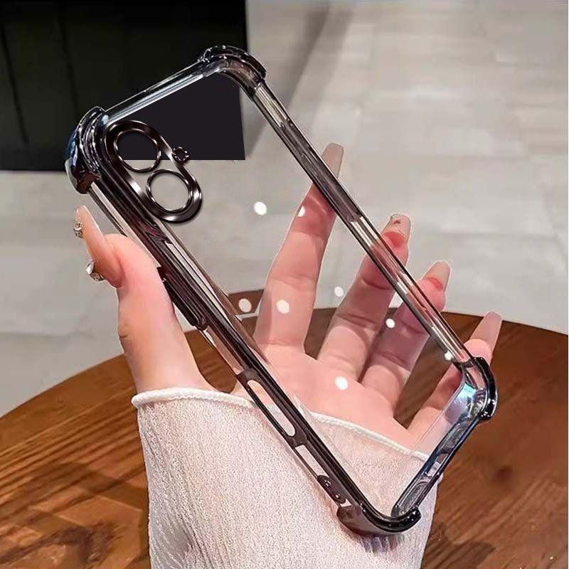 For Samsung Galaxy A06 Case Galaxy A05 F05 M05 A04E A04 F04 M04 Phone Case Four Corners Thickening Shookproof Plating Back Cover