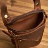 Genuine Leather Men's Waist Bag Retro style Phone Multifunctional Fashion Key Wallet Sports Phone Waist Bags For 6.5 In Phone
