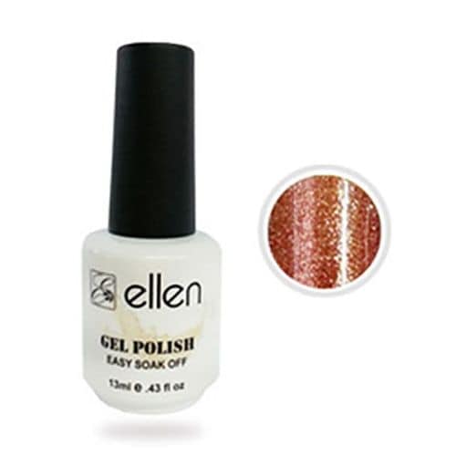 

ellen gel polish BM pearl brown nail art 016