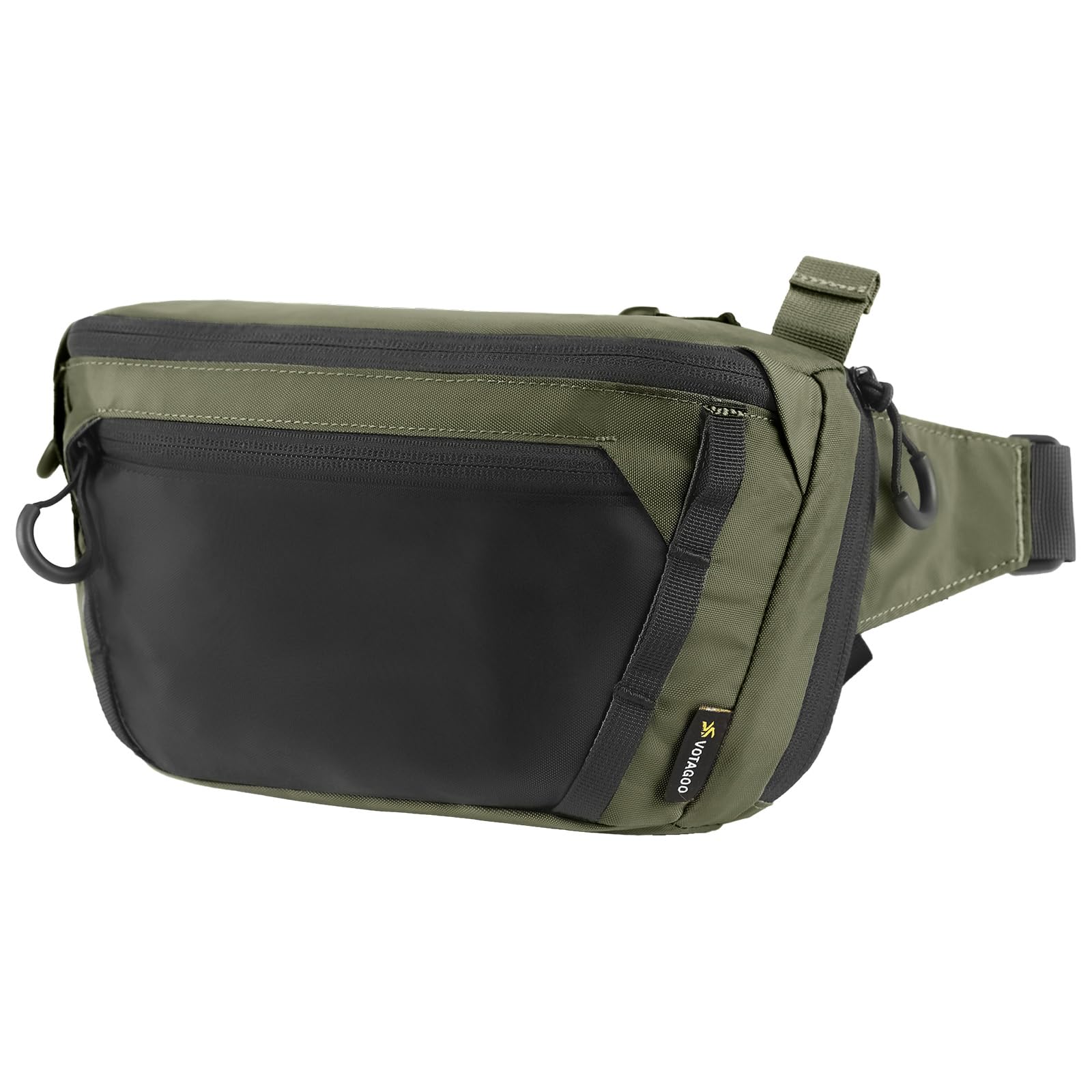 

Tact Waist Original Belt Bag with Quick Front and EDC Pistol Pouch Bag, Release, Small, Multi-Function Pocket, (Green)