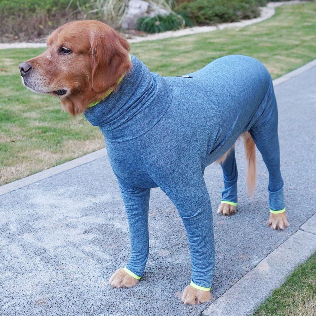 Autumn and Winter Anti-hair Loss Large Dog Clothes Elbow Pads All-inclusive Pet Four-legged Clothes Golden Hair Labrador Clothes