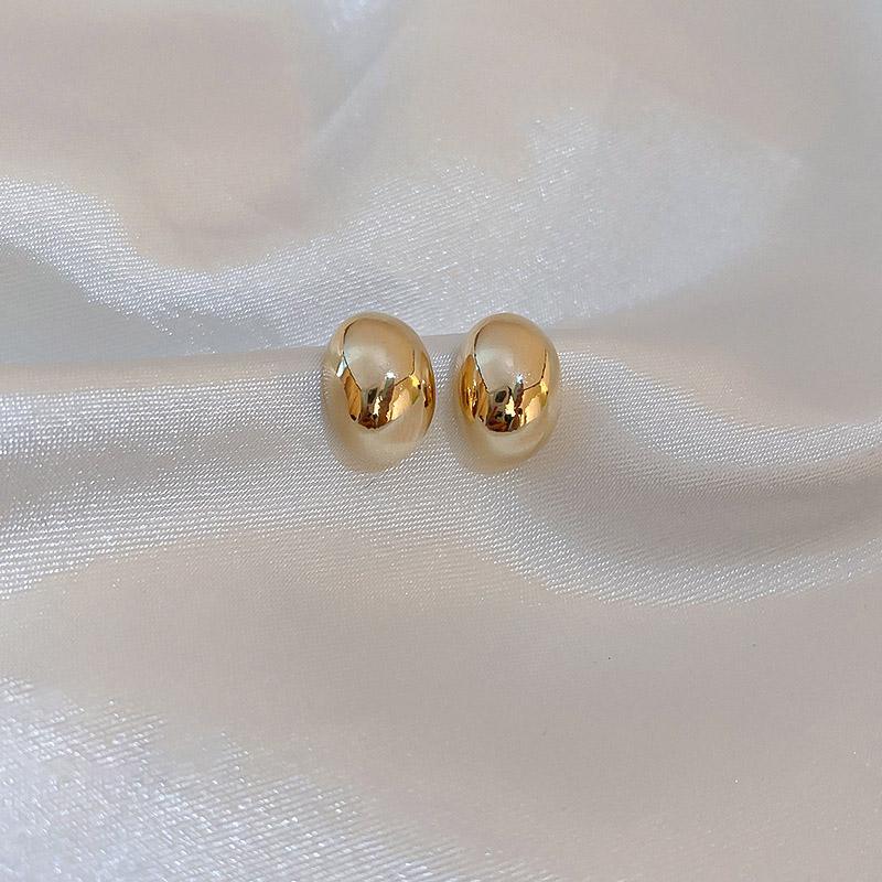 Gold Plating Beanie Stud Earrings Female Wedding Party Jewelry Accessories For Women Gifts
