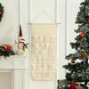 With 24 Pockets Christmas Countdown Calendar Numbered Countdown Storage Bag  Keys