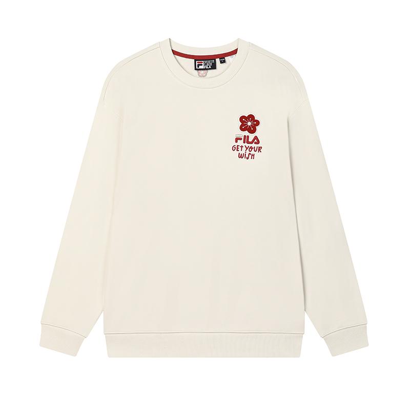 New FILA ORIGINALE Sweatshirt Men's Steam White F51M519201FIV