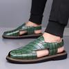 Men’s Sandals Mary Jane Dancing Shoes Dress Wingtip Wedding Stylish Formal Leather Prom Blazers Shoes Over Sized
