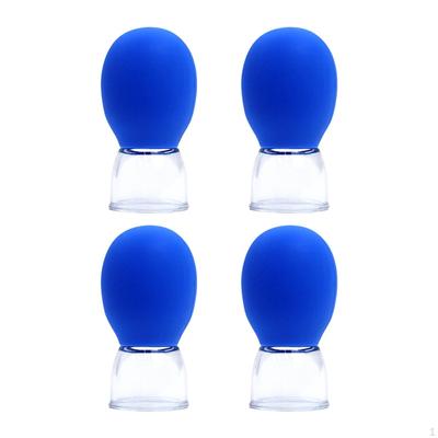 Paquete de 4 Ventosas para Masaje Facial y Corporal