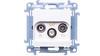 Simon 10 R-Tv-Sat Antenna Socket Through White Ip20 Casp.01/11