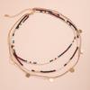 GemChic Donna Nuovo Vintage Lega Perline Collana Set Catena Etnica Cool Hip Hop Moda Compleanno Natale Gioielli Regalo