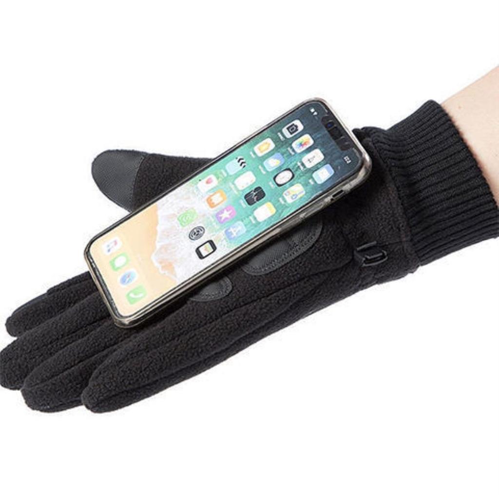Gloves Men's Winter Fleece Fleece Thickened Thermal Gloves Cycling Sports Driving Non-slip Thermal Touch Screen Gloves