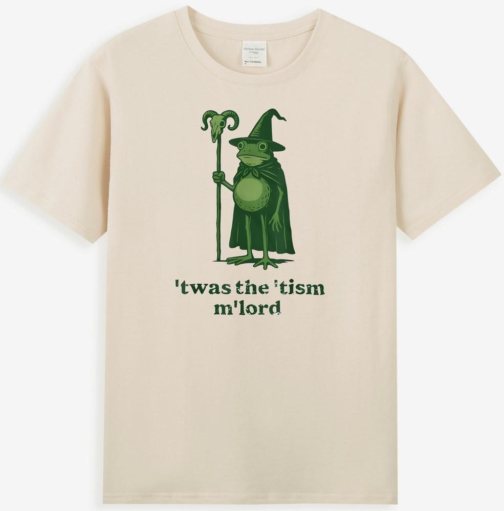Twas The Tism Mlord Autism Awareness Humor Frog Wizard Unisexs TShirt S