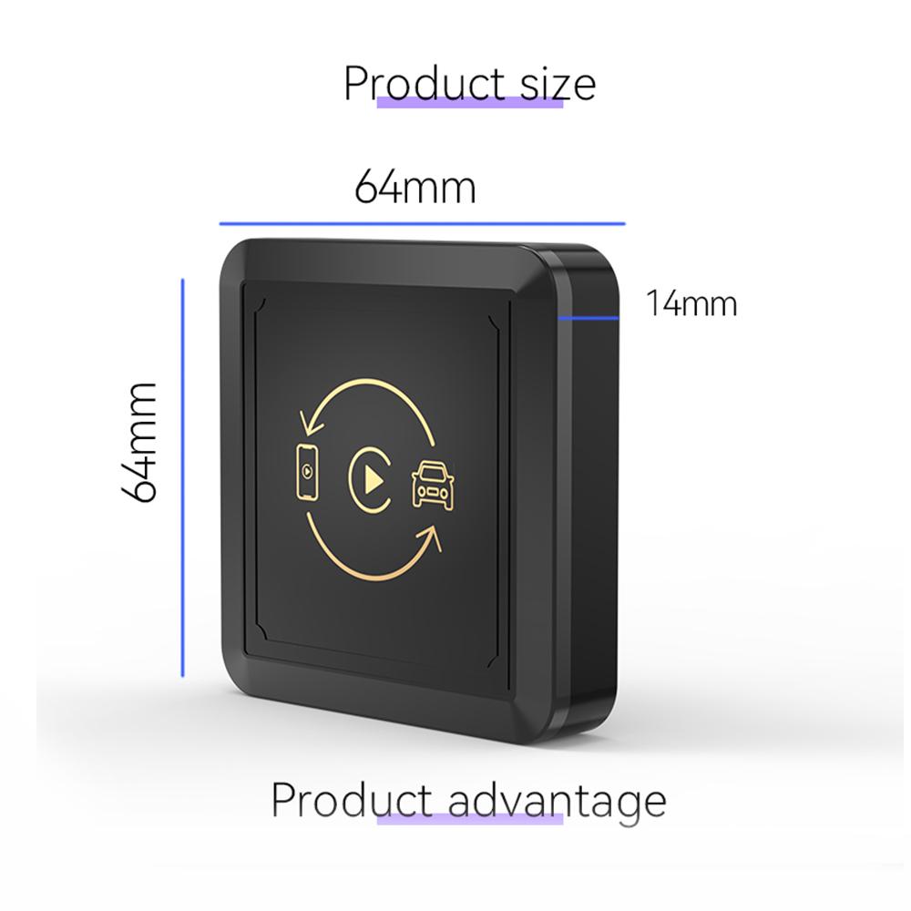 2in1 CarPlay & Android Auto Wireless Adapter Plug and Play Car Ai Box Car Wired To Wireless Dongle for VW Hyundai Toyota Honda