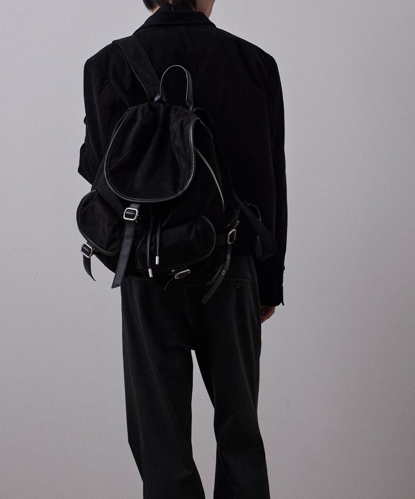 Learve Albert Suede Rucksack Black