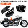 Black Motorcycle Battery Side Fairing Cover Protector Guard For Honda Shadow ACE Aero Spirit VT 400 750 VT400 VT750 2004-2013