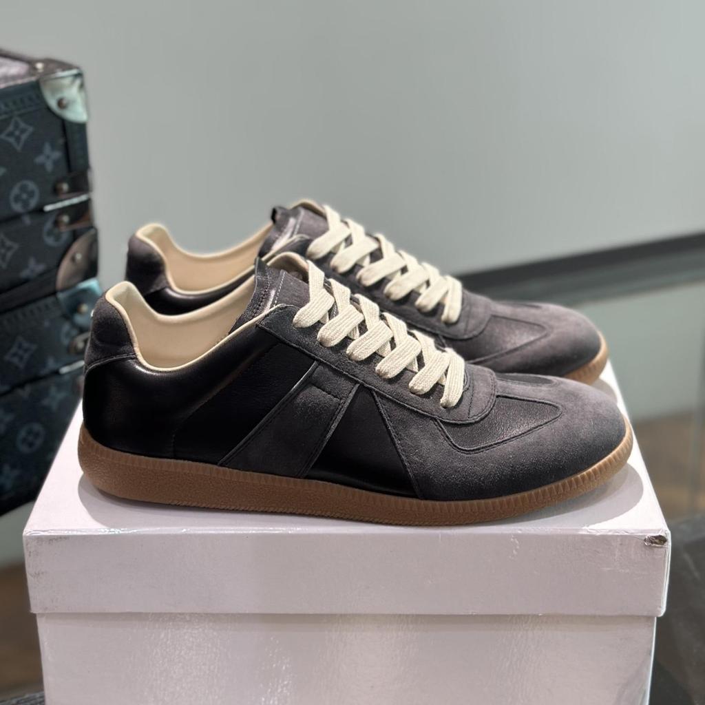 Schuhliebhaber Top Retro Weichsohlige Leder Joker Freizeit-Sneaker Riemen Flache Schuhe
