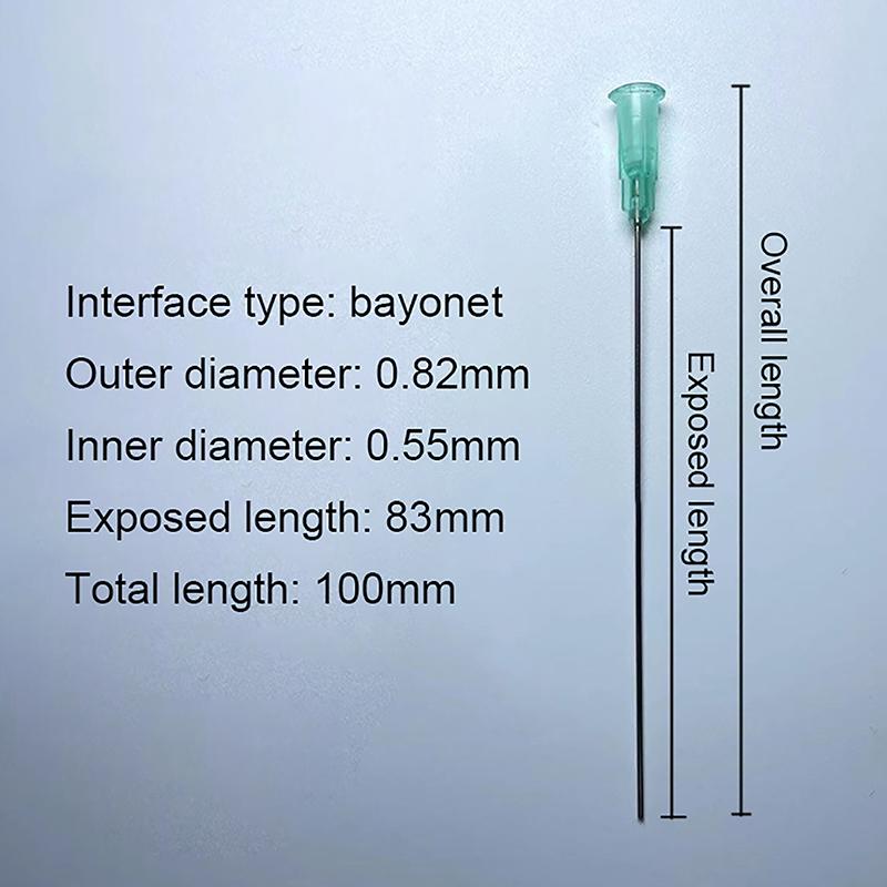 

5pc/LOT 100mm Tip Extra Long Total Length 100mm Blunt Tip Flat Head Paste Syringe Adhesive Glue Liquid Dispensing Needle