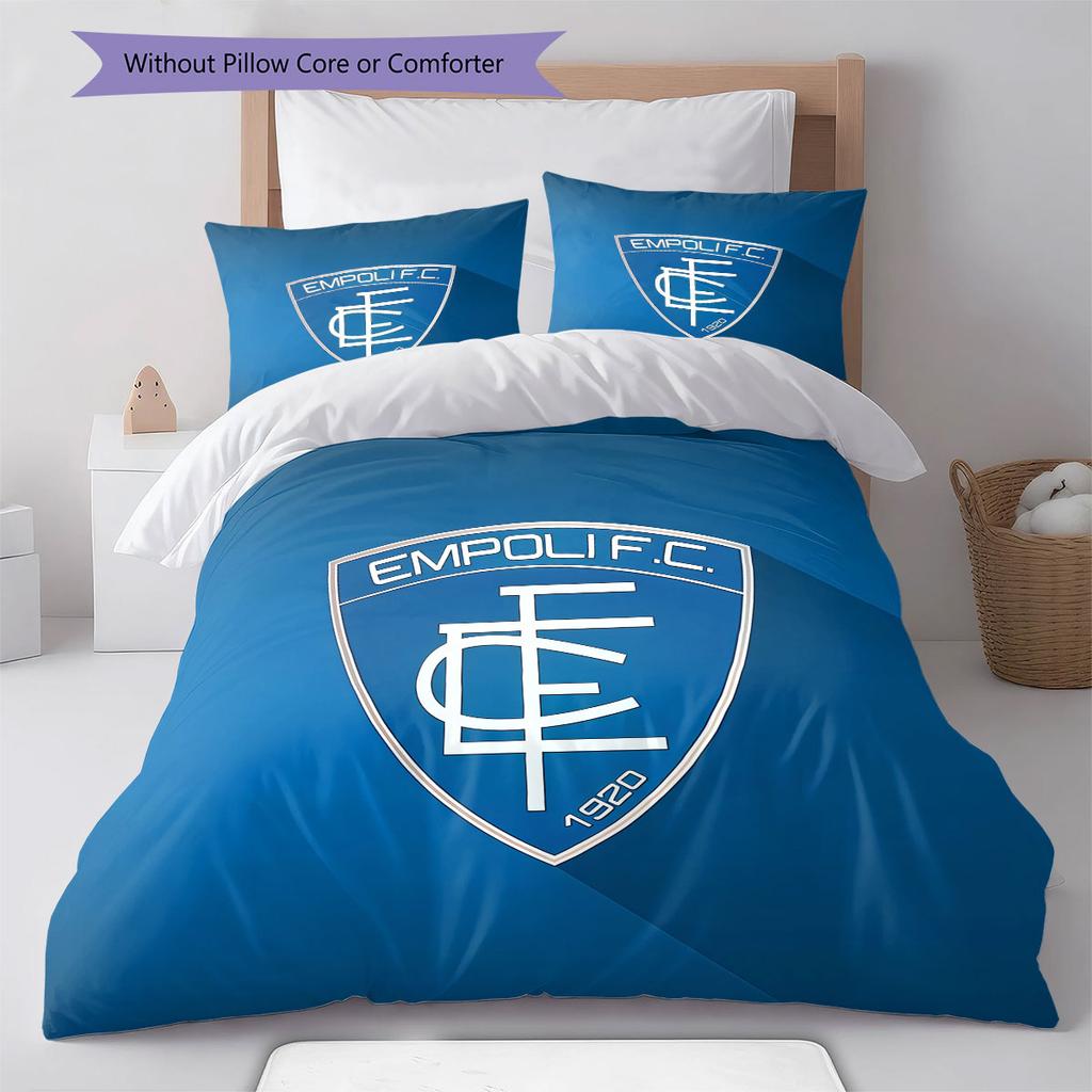 Empoli Logo Bedding Quilt Set Quilt Cover Pillowcase Home Decoration Birthday Gift (1 * Duvet Cover + 2 * Pillowcase, Without Core)