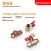 Ifan DN20 Manual Sleeve-Type Union Ball Valve for Floor Heating