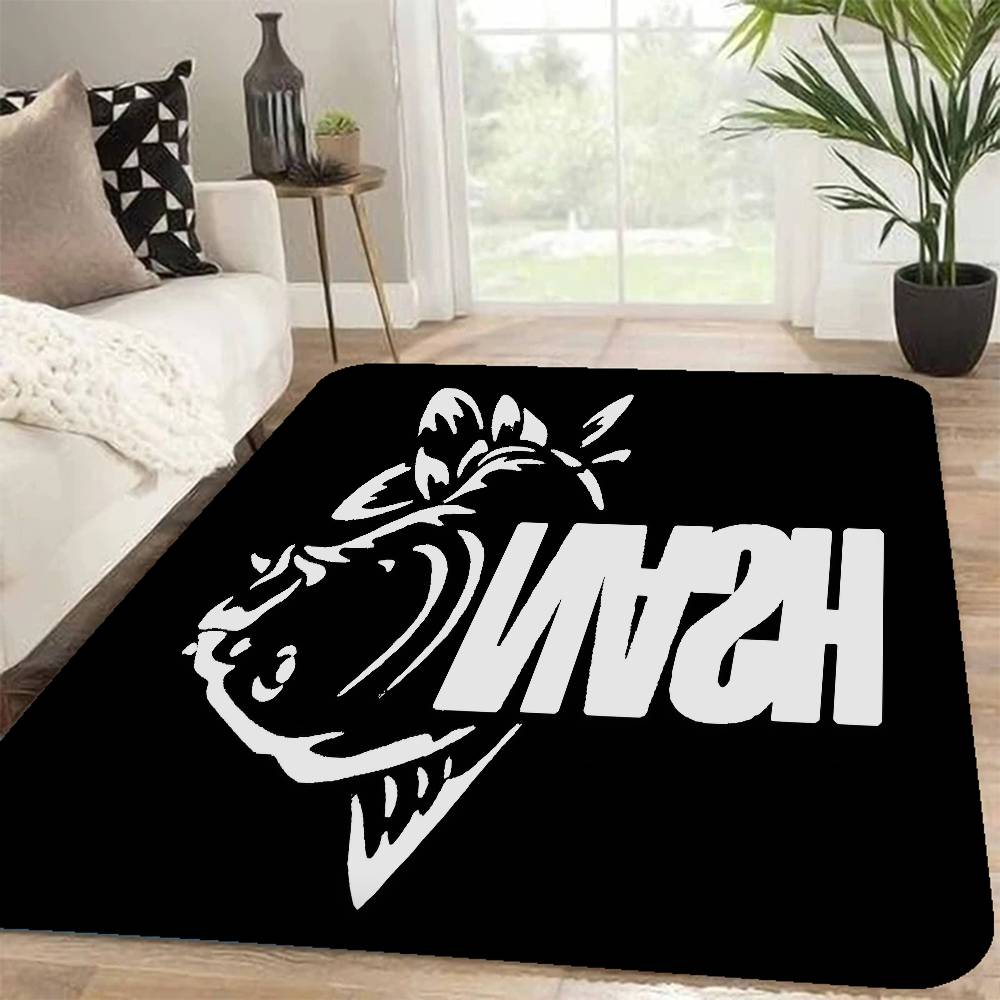 Nash Fishing Logo Hallway Carpet Washable Non-Slip Living Room Sofa Chairs Area Mat Kitchen Doormat Area Rug