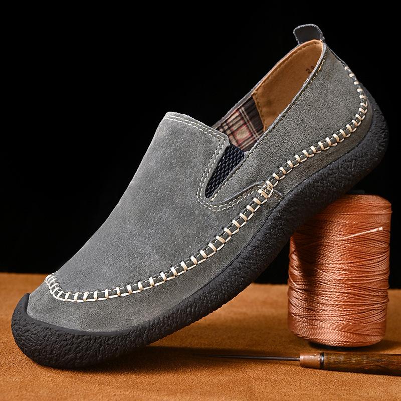 Classics Loafers Men Casual Shoes Retro Genuine Leather Flats Fashion Moccasins Leisure Party Shoe Men's Loafer 2025