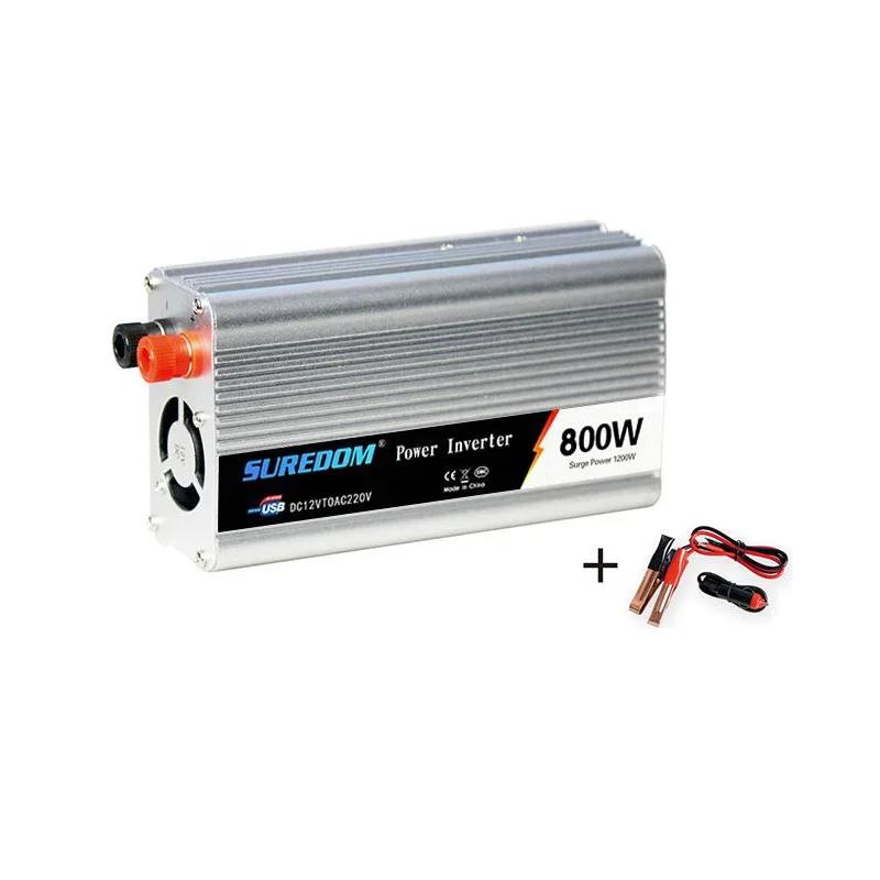 

Инвертор пиковой мощности 1000 Вт постоянного тока 12 В в переменный ток 110 В/220 В, автомобильное портативное зарядное устройство, адаптер-конвертер, модифицированная синусоида, универсальная розетка