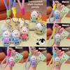 Panda Transparent With Shell Keychain Cute Cartoon Highgloss Acrylic Craft Doll
