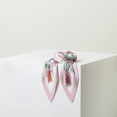 Pink Flower Pleats Scarf Dcsc5e663p2