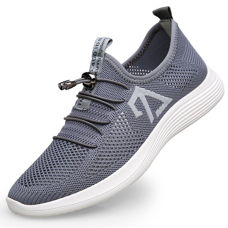 

Men s mesh shoes 2021 mesh fly-woven sports board shoes casual men s shoes youth tide shoes breathable and lightweight 39