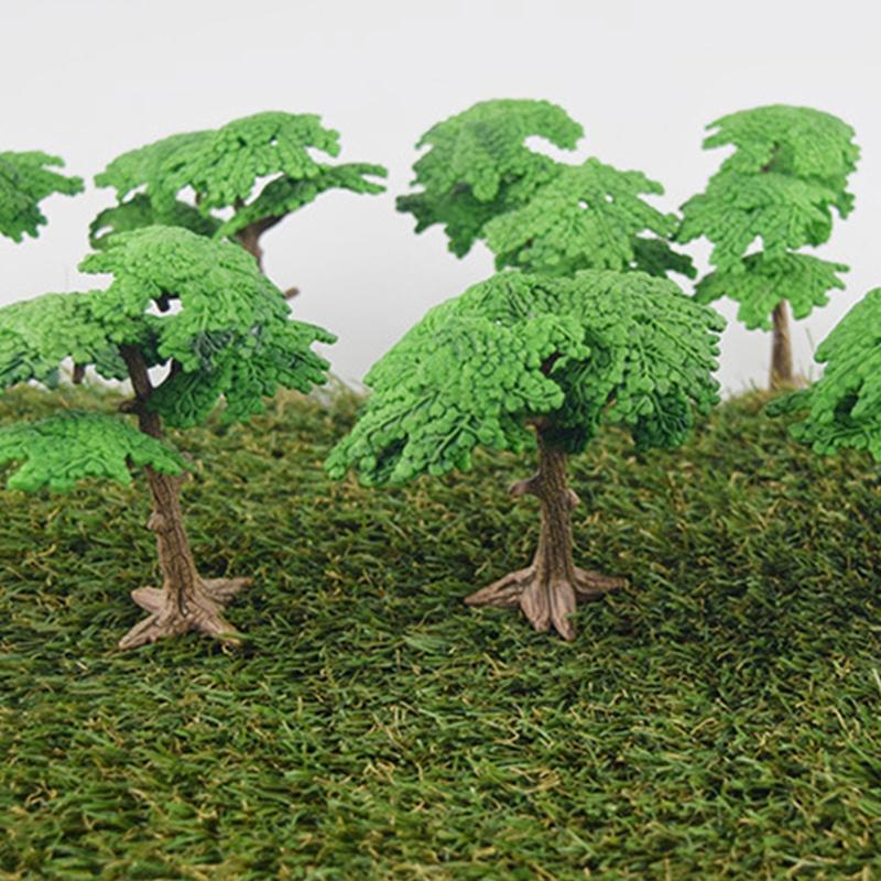 Simulation Trees Miniature Model Trees Green Scenery Landscape Model Trees for Dioramas, DIY Crafts, Dollhouse Decor
