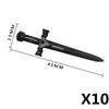 MOC Mattoncini Militari Figura Medievale Soldato Accessori Arma Spada Ascia Coltello Pugnale Martello Giocattolo Mini Mattoncino Regalo R027
