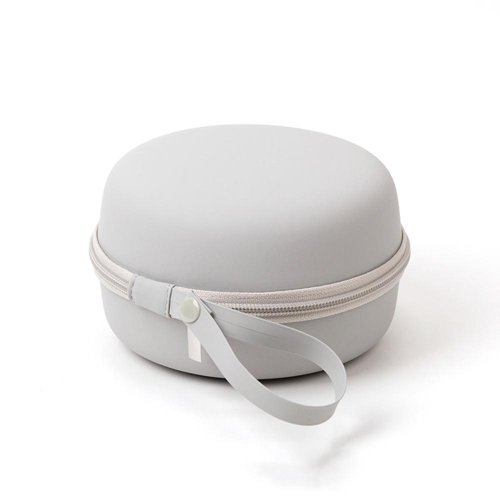 

Grey U-shaped Pillow Storage Bag Zipper Round Foam Pillow Box U Type Neck Pillow Case for Home Grey-M