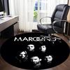 1PC Maroon 5 Office Round Rug Perfect for Office Non-Slip Backing, Decorative Floor Mat yy250916036